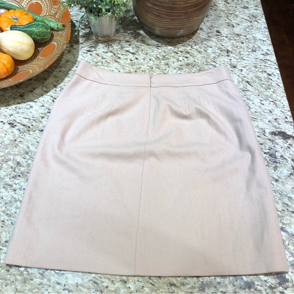 Ann TaylorWool Blend Tan A-line Skirt 8 - Picture 8 of 8